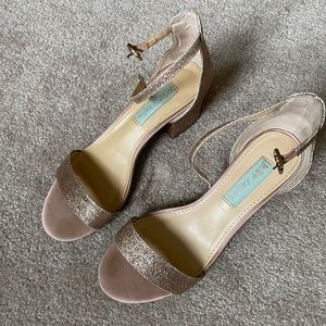 Blue by Betsey Johnson Glitter Heels